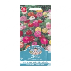 Bibit Bunga Benih Mr Fothergills Zinnia Sunbow Mixed