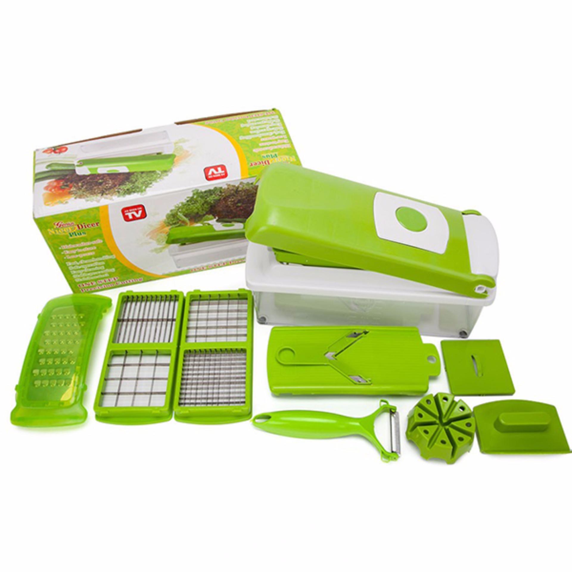 BigBos Store Nicer Dicer Alat Pemotong Sayuran Serbaguna