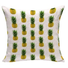 Bigood Barat Nanas Cetak Bantal Case Rumah Bantal Cover Melempar Sofa Cushion Case 45x45 Cm # H- INTL