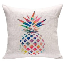 Bigood Barat Nanas Cetak Bantal Case Rumah Bantal Cover Melempar Sofa Cushion Case 45x45 Cm # J- INTL