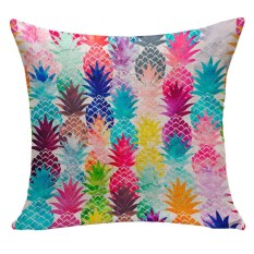 Bigood Barat Nanas Cetak Bantal Case Rumah Bantal Cover Melempar Sofa Cushion Case 45x45 Cm # M- INTL