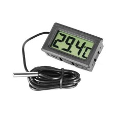 Hitam Mini Termometer Temperature Meter Digital LCD Tampilan Menyelidiki Kulkas Kulkas Panas Menjual-Internasional