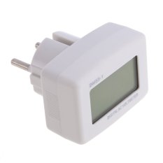 Biru LCD Volt Meter AC 80-300 V Papan 110 V 120 V 220 V 230 V 240 V Gaya Uni Eropa Steker