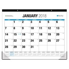 Biru Langit 2018 Bulanan Kalender Alas Meja, Cetak Besar, 22