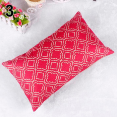 Bluelans® Home Car Tempat Tidur Kantor Dekorasi Sepeda Bantal Bantal Bantal Sofa Pinggang Linen Cushion Cover 3-Intl