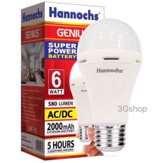 Bola Lampu Led Ac Dc 6 watt Genius Hannochs