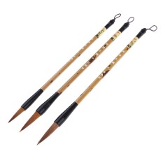BolehDeals 3 Pieces Kayu Kaligrafi Terengah-Engah Kanji Alat Tulis # 1-Internasional