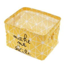 BolehDeals Lipat Keranjang Penyimpanan Mainan Pakaian Bucket Laundry Hamper Makeup Kotak Kuning-Internasional