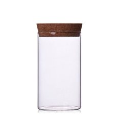 BolehDeals Glass Canister Jar Bottle Kitchen Organizer Storage Food
Container w/ Cork M
