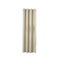 BolehDeals Solid Lubang Atas Kapas Warna Tirai Jendela Panel Buta 200 Cm X 250 Cm Krem & #45; Internasional