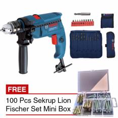 BOSCH GSB 550 Bor Listrik Tembok & Mata Bor BOSCH 23 pcs X-Line MK 01