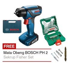 BOSCH GSR 1000 Mesin Bor Baterai + BOSCH 33-piece X-Line + Mata Obeng