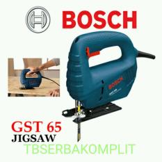 Bosch GST65 Mesin Gergaji Jigsaw 400 Watt GST 65 Gergaji Ukir Kayu Tripleks Besi Aluminium GARANSI RESMI