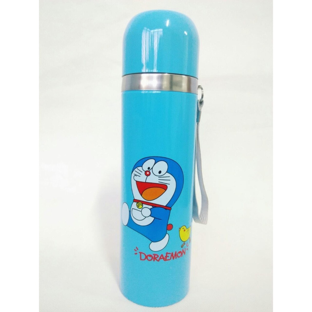 Botol Minum Termos Air Karakter Doraemon Stainless Steel 500 ml New Model - Babamu