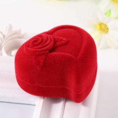 Box Cincin motif Hati / Red Love - Kotak Cincin Pernikahan
