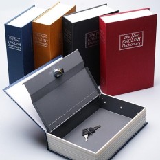 Brankas Bentuk Buku Kunci Manual Ukuran L - Brankas Buku - Storage Box - Safe Deposit Box - Kotak Penyimpanan