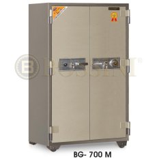 Brankas Dua Pintu BOSSINI BG-700 M Alarm (coklat)