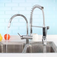 Brass LED Keran Wastafel Dapur Sigi Semprot Sprayer Putar Cerat Mixer Keran-Internasional
