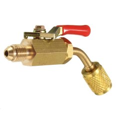 Kuningan Katup Tutup untuk A/C Selang Pengisian HVAC 1/4. 16 Cm Lemari Es AC-Intl