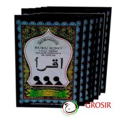 BUKU IQRO BENDEL LENGKAP BESAR (ISI 7 BIJI) +GRATIS 2 BUKU YASIN, buku belajar membaca huruf hijaiyah, mempelajari baca al-quran untuk pemula TK PAUD Madrasah pondok pesantren pendidikan anak dini dirumah atu sekolah