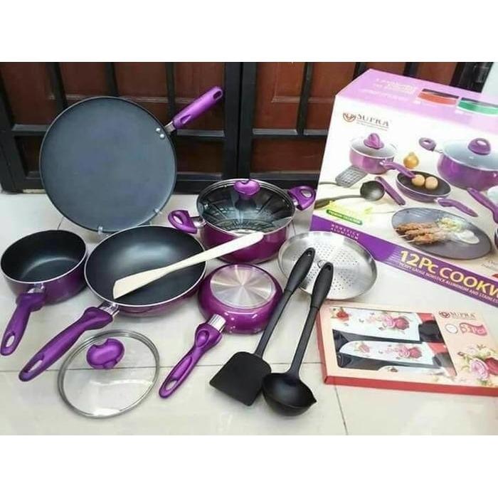 BUNDAINASHOP Panci Set Supra 12 Pcs - SUPRA ROSEMARY 12 PCS COOKWARE SET