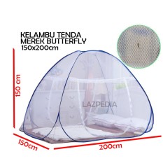 Butterfly Kelambu Tenda 150x200 cm Kelambu Tidur Kelambu Kasur Lipat Kelambu Anti Nyamuk Kasa Nyamuk Lazpedia