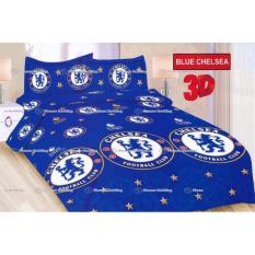Caculs Sprei Bonita Motif Blue Chelsea Single Size 120 x 200