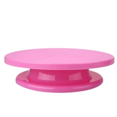 Cake Memutar Turntable Display Stand Plastik Dekorasi Kue Dapur-Intl
