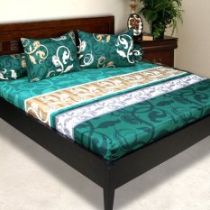California Sprei Motif Esme Ukuran King - Hijau