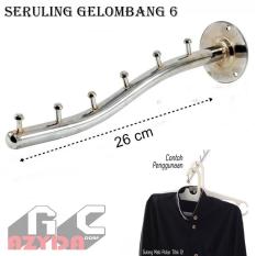 cantelan cantolan Hanger dinding RAM Baju Kaos 6 Titik Gantungan Baju Hanger Seruling Tempel T6 tembok