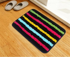 Karpet Rumah Mesin Tenun Mesin Cuci Microfiber Dapur Kamar Mandi Kamar Mandi Tempat Tidur Tempat Tidur Pintu Depan Kaki Anti-selip Pad, 40*120 Cm Yang Pack-Intl