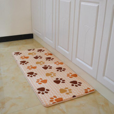 Kartun Kaki Dicetak Dapur Lantai Tikar Anti-slip Karpet untuk Kamar Tidur Ruang Tamu Dustproof Masuk Keset Teras Yoga Mat 50x120 Cm-Intl