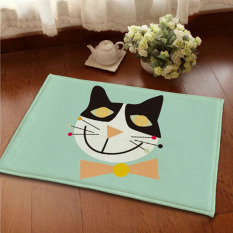 Kartun Mr Kucing Dicetak Non-slip Dapur Lantai Tatakan Menyerap Air Karpet untuk Kamar Mandi Anak-anak Kamar Tidur Karpet Sofa Serambi Keset 50x80 Cm-Intl