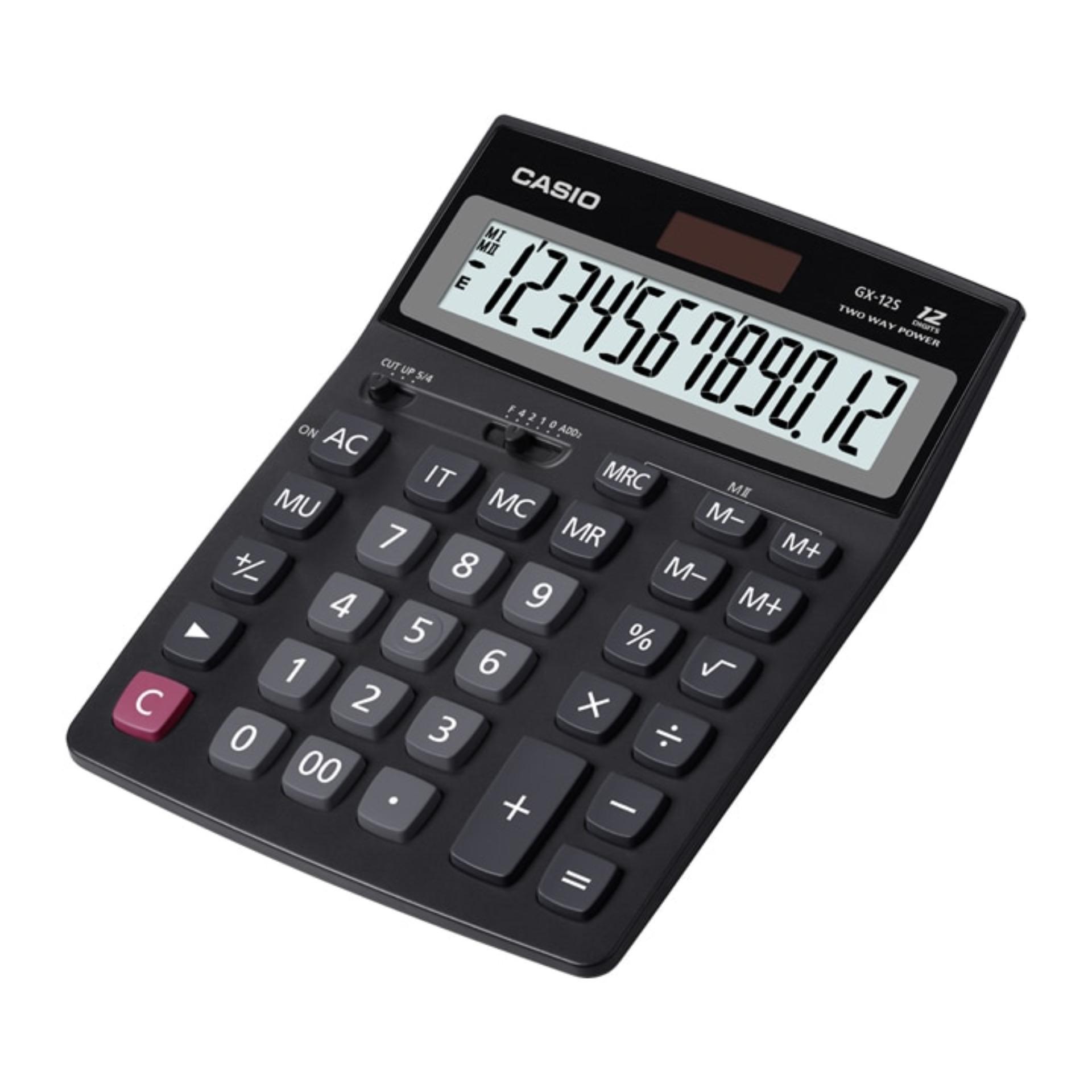Casio Calculator GX-12S - Hitam