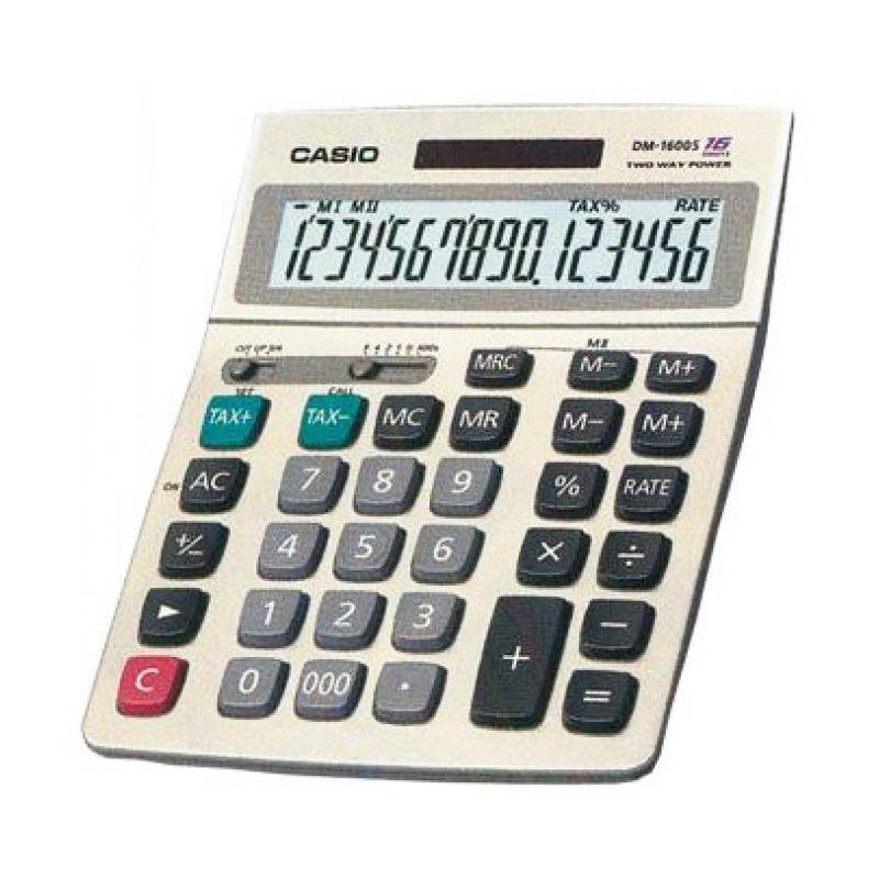 Casio Kalkulator 16 Digit DM-1600 Original 