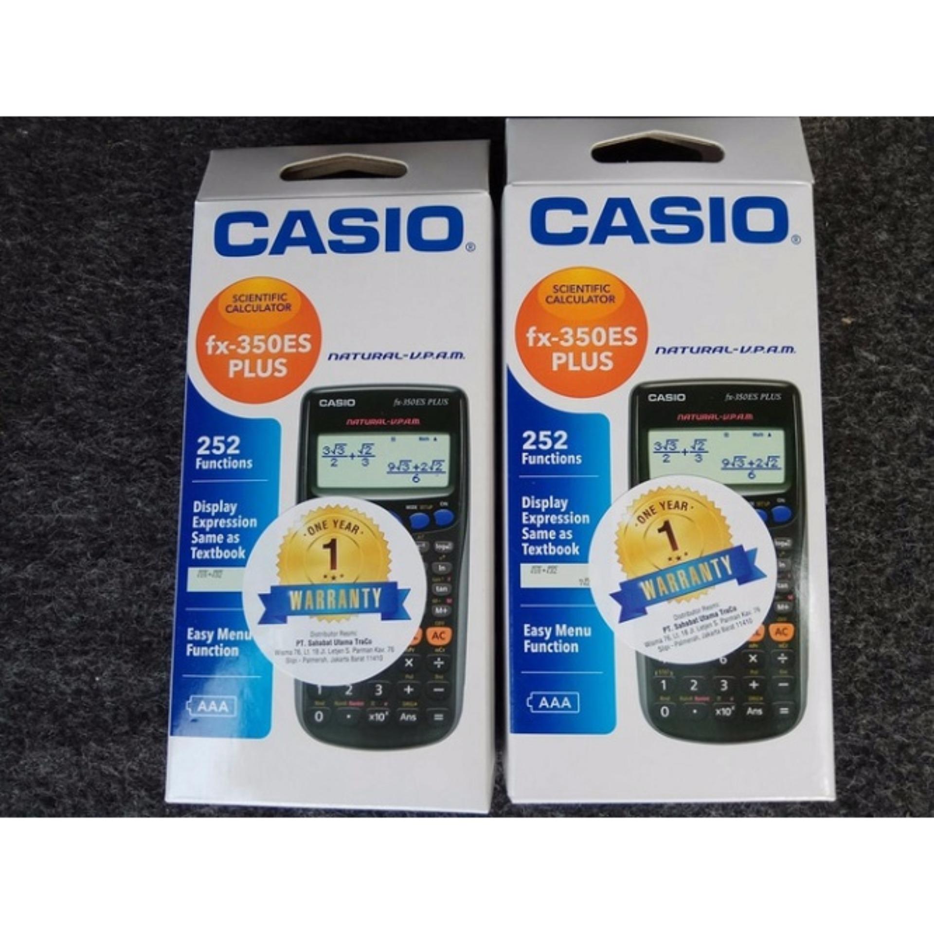 Casio Kalkulator Calculator Scientific Calculation FX-350 ES Plus FX350ES Plus Ori Original Foto Asli