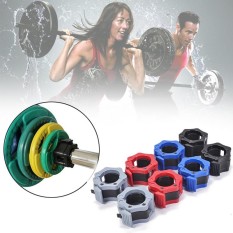 Catree 50mm Lifting Bar Collar Clamp Lock Barbell Jam Spring Snap Gym Random Color - intl
