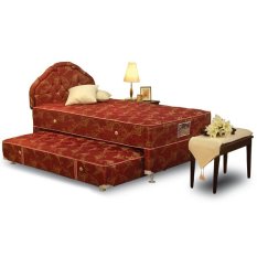 Central Deluxe 2 In 1 Florida Komplit Set 120x200 Motif Sandaran Kotak