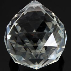 Chandelier Clear Glass Crystal Lamp Faceted Petal Prism Drop Pendant 50mm / Aksesoris Lampu kristal minimalis