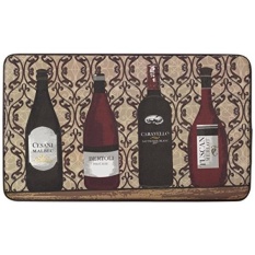 Chef Gear Aneka Anggur Faux Kulit Anti Kelelahan Empuk Chef Mat, 18 Oleh 30-Inch-Intl