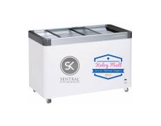 Chest Freezer Es Krim Kaca Flat 436L EFE-4202 2 Thn Garansi