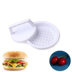 Chic Plastik Burger Tekan Hamburger Daging Sapi Grill Memasak Maker Kitchen Cetakan Putih-Intl