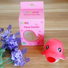 Anak Air Saluran Extender Cuci Tangan Faucet Mencuci Tangan Alat Bantu Pink Lumba-lumba-Internasional