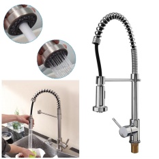 Chrome Selesai Mixer Tap Spring Single Lever Sigi Semprot Dapur Mandi Keran-Internasional
