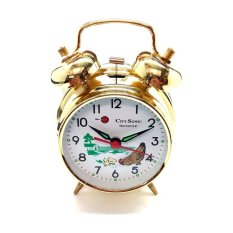 City Sonic WZ003-A Mekanis Tradisional Alarm Clock (Emas)-Intl