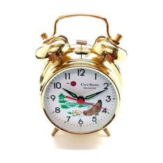 City Sonic WZ003-A Traditional Mechanical Alarm Clock (Gold) - intl