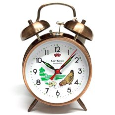 City Sonic WZ004-C Traditional Mechanical Alarm Clock (Bronze) - intl