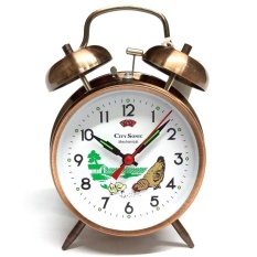 City Sonic WZ004-C Mekanis Tradisional Alarm Clock (Perunggu)-Intl