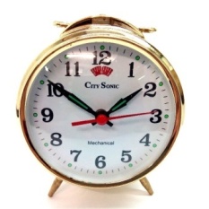City Sonic WZ007-A Mechanical Alarm Clock (Gold) - intl