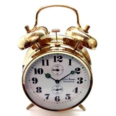 City Sonic WZ009-A Mekanik Alarm Clock (Emas)-Intl